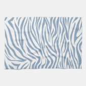 Rock Blue Safari Zebra Theedoek (Horizontaal)