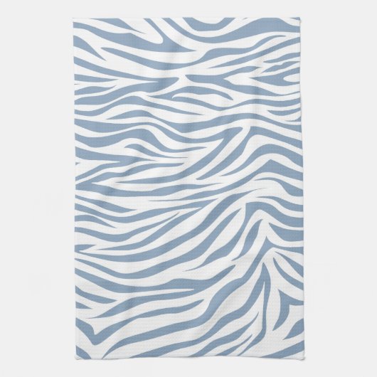 Rock Blue Safari Zebra Theedoek (Verticaal)