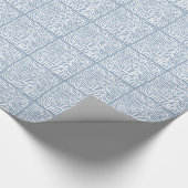 Rock Blue Safari Zebra Tiled Cadeaupapier (Hoek)