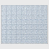 Rock Blue Safari Zebra Tiled Cadeaupapier (Vlak)