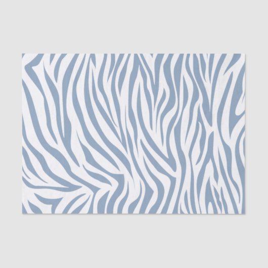 Rock Blue Safari Zebra Tissuepapier (Voorkant)