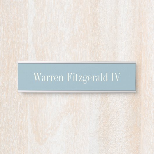 Rock Blue Slight Textured Wall Name plate Deurbordje (Voorkant)
