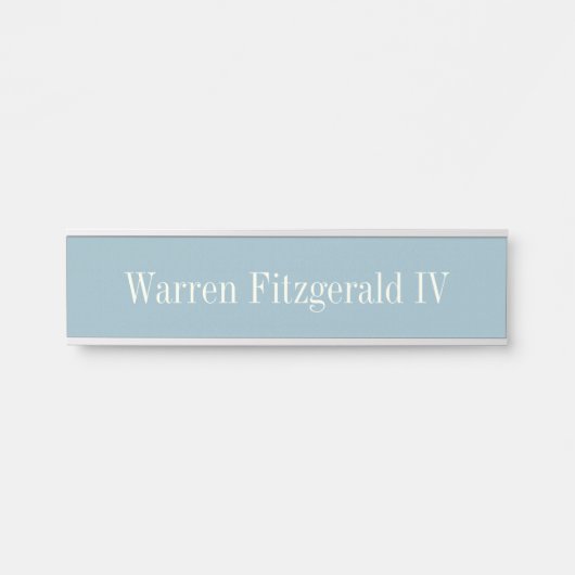 Rock Blue Slight Textured Wall Name plate Deurbordje (Voorkant)