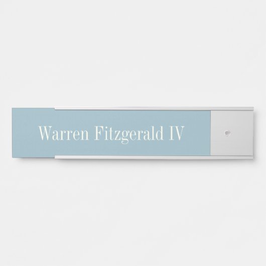 Rock Blue Slight Textured Wall Name plate Deurbordje (Voorkant)