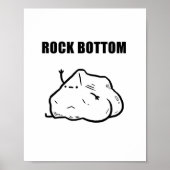 Rock Bottom Funny Geology Pun Poster (Voorkant)