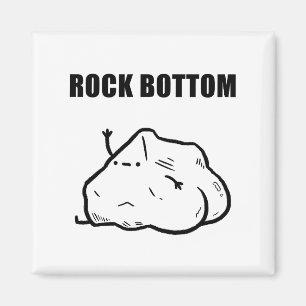 Rock Bottom Grappige Geologie Pun Magnet