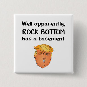 Rock Bottom Vierkante Button 5,1 Cm