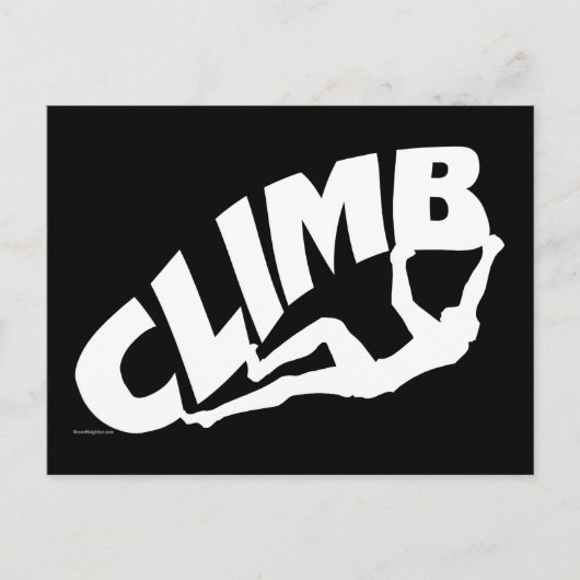 Rock Bouldering Briefkaart (Voorkant)