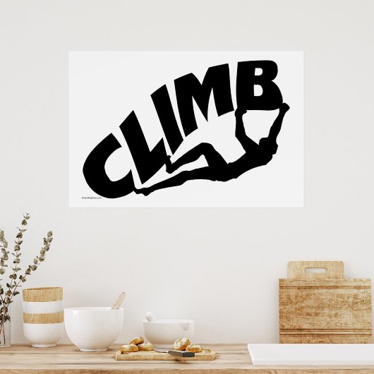 Rock Bouldering Poster (Keuken)
