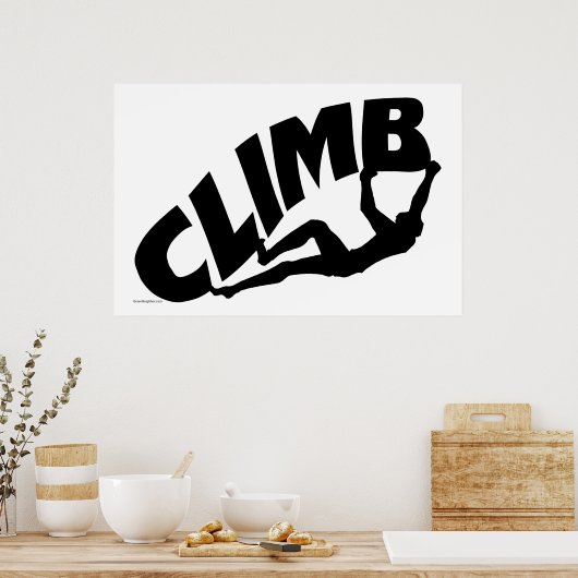 Rock Bouldering Poster (Keuken)