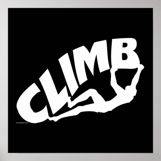 Rock Bouldering Poster (Voorkant)