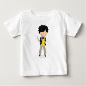 Rock Boy, Black Hair, Microphone, Band Singer (Voorkant)