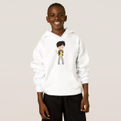 Rock Boy, Black Hair, Microphone, Band Singer (Voorkant volledig)