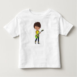 Rock Boy, Latino Boy, Guitar Player, Band, Muziek Kinder Shirts