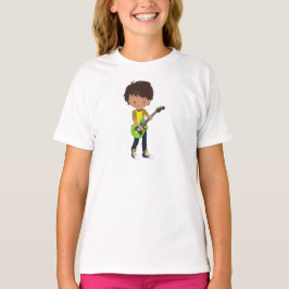 Rock Boy, Latino Boy, Guitar Player, Band, Muziek T-shirt
