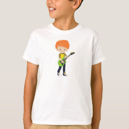 Rock Boy, Oranje haar, band, muziek, gitaarspeler T-shirt
