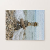 Rock Cairn bij het meer - 11x14 - 252 pcs Legpuzzel (Horizontaal)