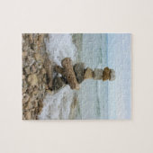 Rock Cairn bij het meer - 8 x 10 - 110 pcs Legpuzzel (Horizontaal)