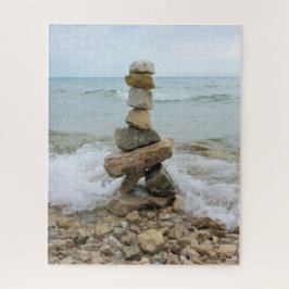 Rock Cairn by the Lake - 16x20 - 520 stuks Legpuzzel