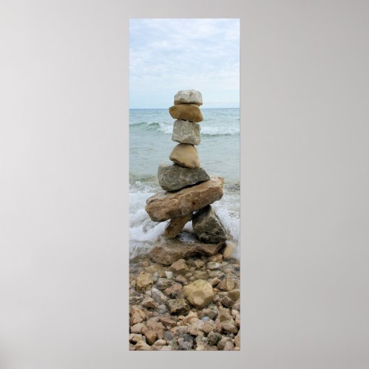 Rock Cairn (Pillar) - Mackinac Island, Michigan Poster (Voorkant)
