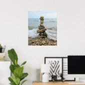 Rock Cairn (Pillar) - Mackinac Island, Michigan Poster (Thuiskantoor)