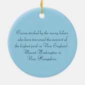 Rock Cairns New Hampshire Round Ornament (Achterkant)