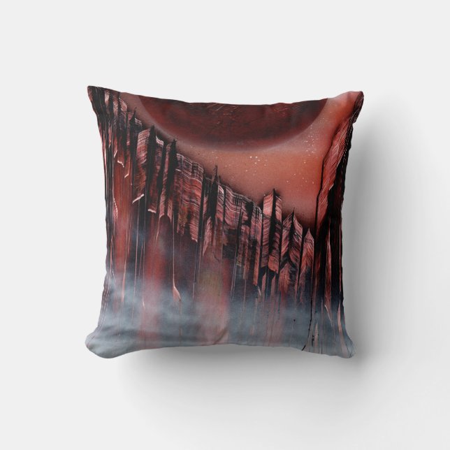 Rock Canyon in Bruin Kussen (Voorkant)