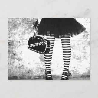 Rock Chic Stripey Briefkaart