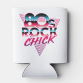 Rock Chick 1980s Music Lover Blikjeskoeler (Achterkant)