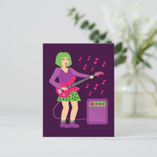 Rock Chick Briefkaart (Staand voorkant)