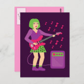 Rock Chick Briefkaart (Voorkant / Achterkant)