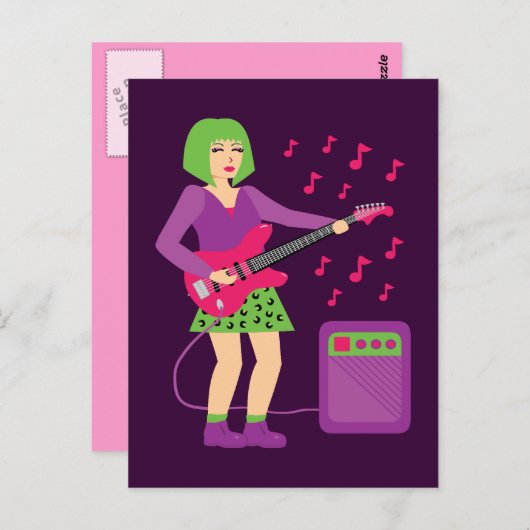 Rock Chick Briefkaart (Voorkant / Achterkant)