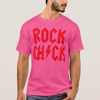 Rock Chick Hard Rock Rock Muziek Heavy Metal meisj T-shirt