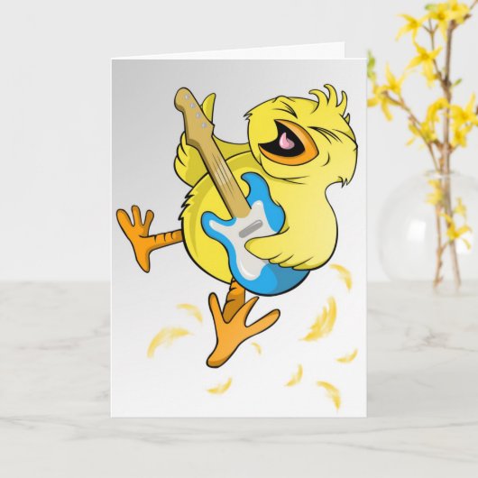 Rock Chick Kaart (Gele Bloem)