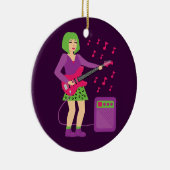 Rock Chick Keramisch Ornament (Rechts)