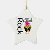 Rock Chick Keramisch Ornament (Rechts)
