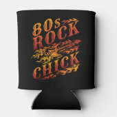 Rock Chick Music Lover Women van 80 s Blikjeskoeler (Achterkant)