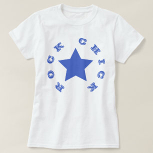 ROCK CHICK   Navy Blue Star T-shirt voor dames