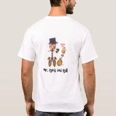 Rock Chick ontmoet de heer Rock n Roll T-shirt (Achterkant)
