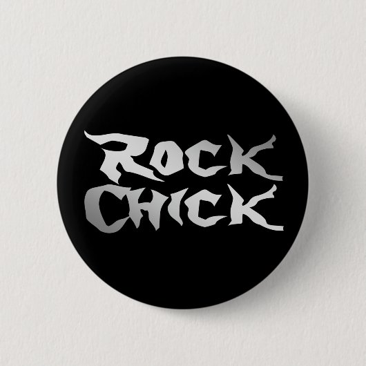 Rock Chick Ronde Button 5,7 Cm (Voorkant)
