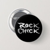 Rock Chick Ronde Button 5,7 Cm (Voorkant /achterkant)