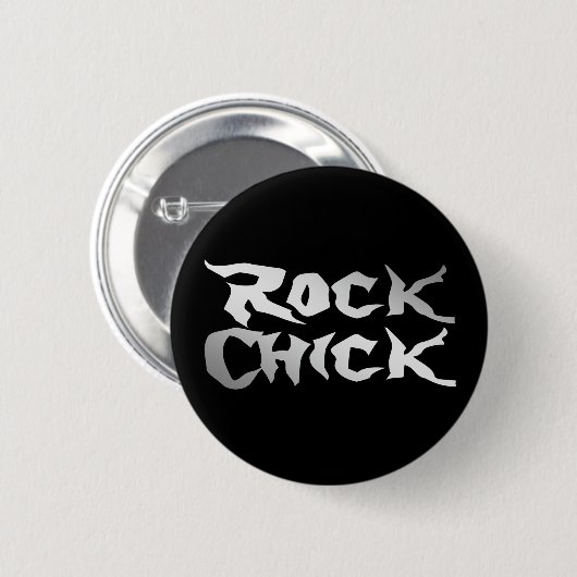 Rock Chick Ronde Button 5,7 Cm (Voorkant /achterkant)