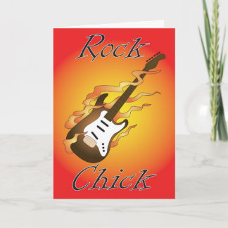 rock chick verjaardagskaart kaart