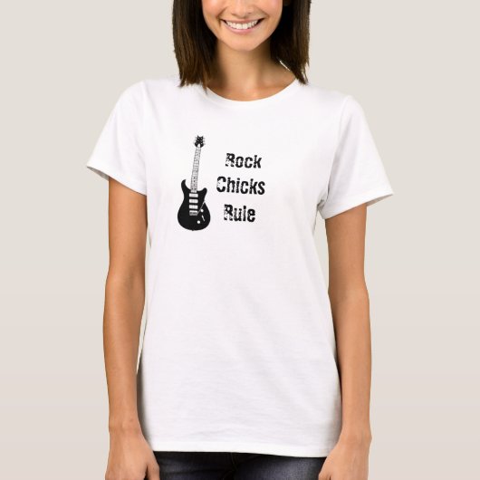 Rock Chicks Rule T-shirt (Voorkant)