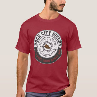 Rock City Wandelaars Rood T-shirt