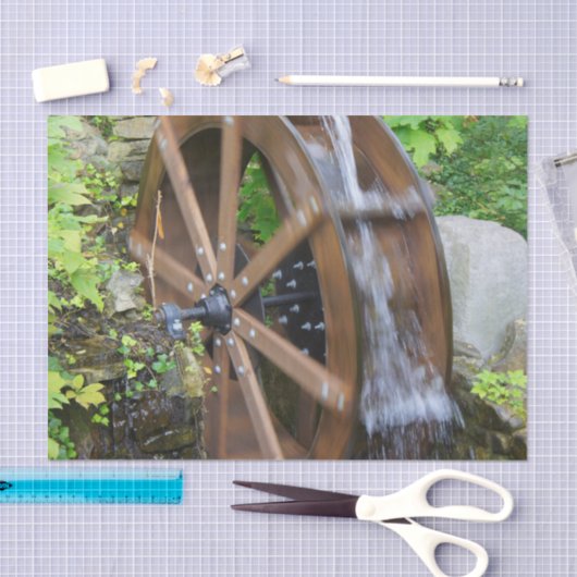 Rock City Water Wheel Tissuepapier (Craft)