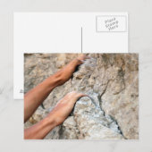 Rock cliber Hands Closeup Briefkaart (Voorkant / Achterkant)
