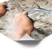 Rock cliber Hands Closeup Foto Afdruk (Hoek)