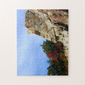 Rock Cliff Herfst Foliage Natuur Legpuzzel (Verticaal)