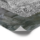 Rock Cliff Reflections in Pond Voeg uw foto toe Poster (Hoek)